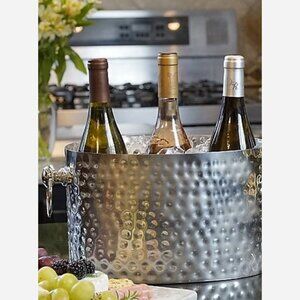 Stainless 3-Bottle Wine Chiller/Bucket